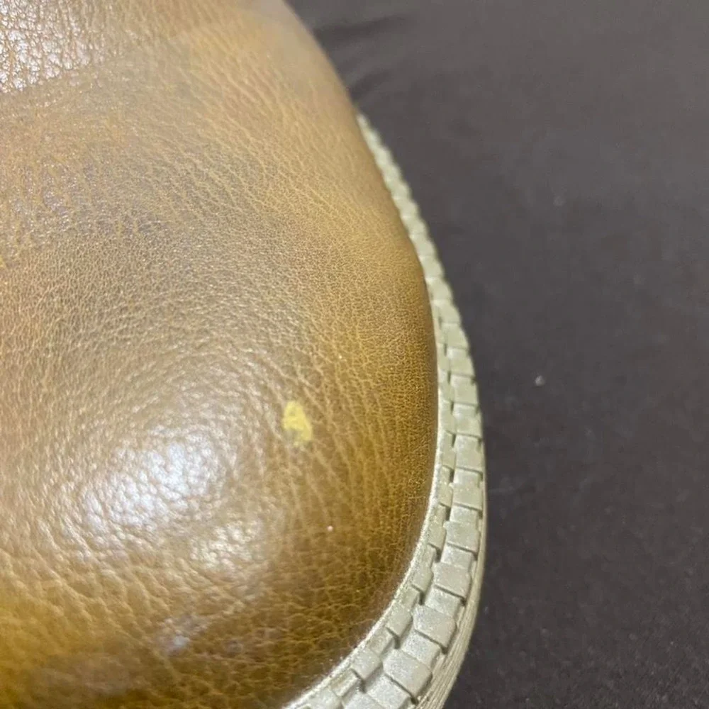 Safety Tan leather boots slip on men 46. SKU321